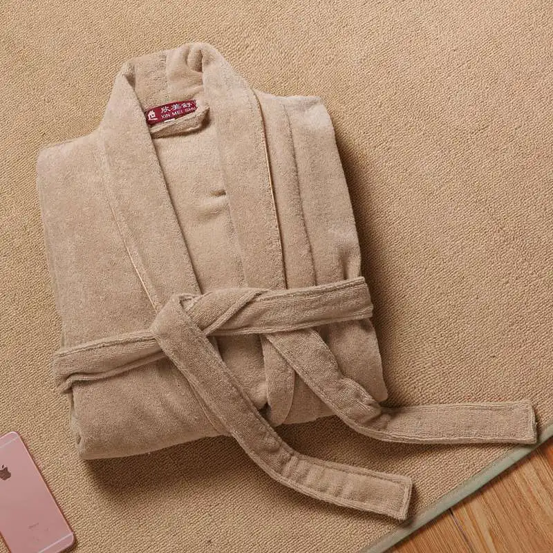 damskiego szlafroka zimowa męska 100% bawełna ręcznik frotte szlafrok kimono szata salon nosić szaty spa garnitury wypoczynkowe pijamas robe