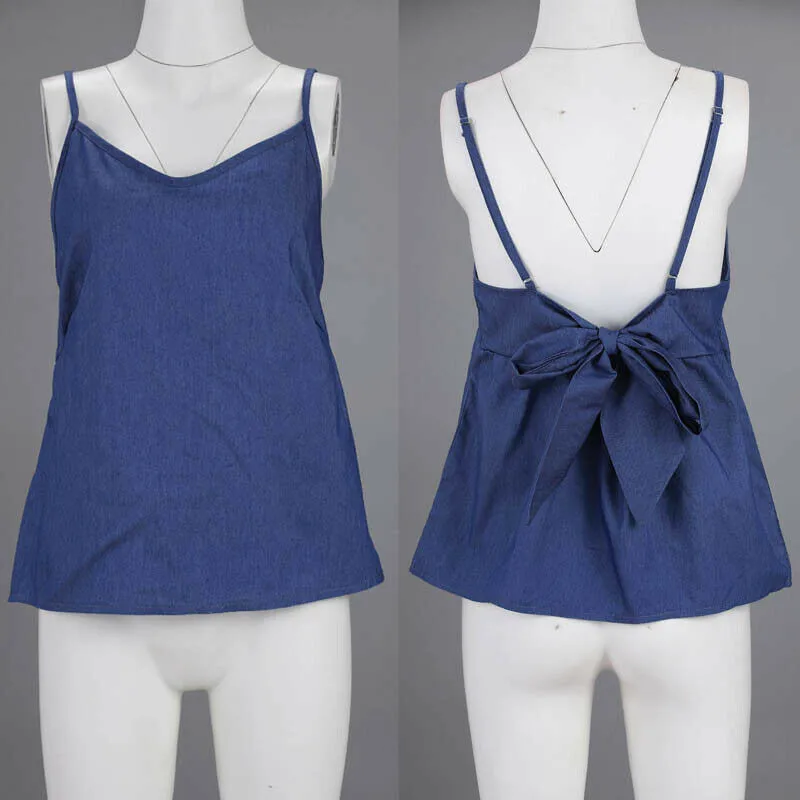 Женский топ бюстье на бретельках Boho повседневный без рукавов с открытой спиной