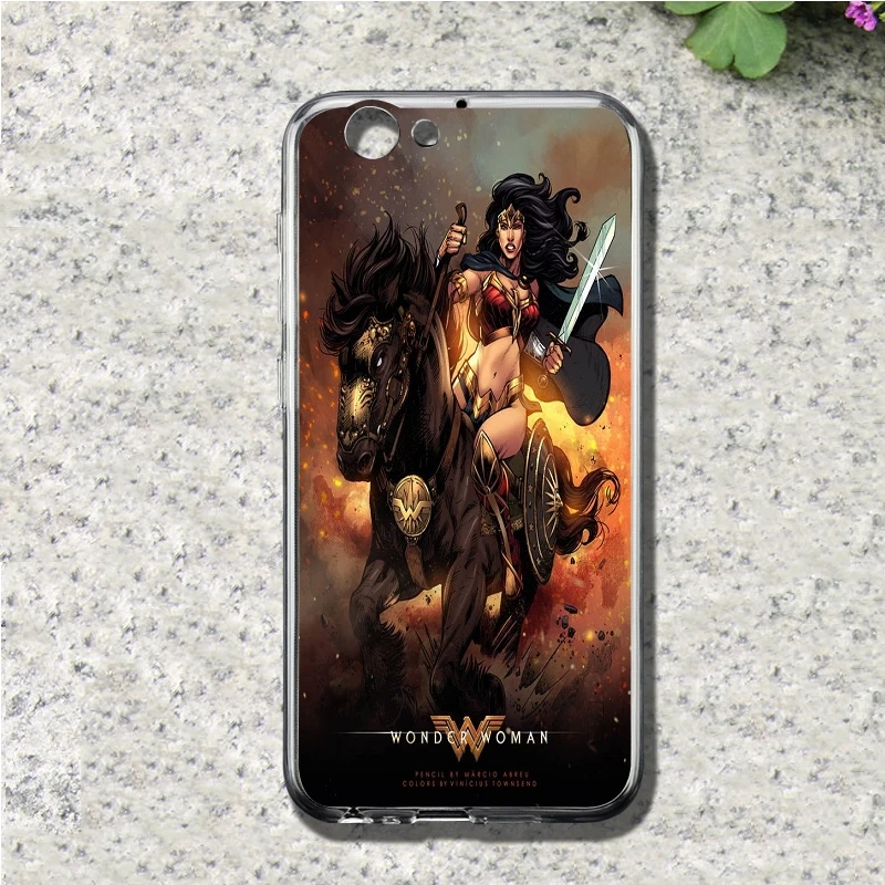 Wonder Woman чехол для телефона htc один A9 M10 M7 M8 M9 E9 плюс Desire 530 626 628 630 816 820 U11 Мягкие TPU