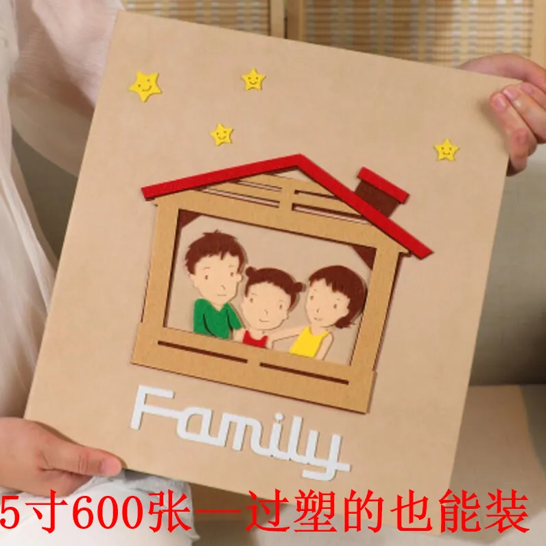 Фотоальбом с большой емкостью для всех 6 дюймов 600 фотографий Семейный детский