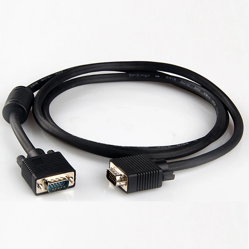 1 Piece 3 meter PC Computer Monitor Male to 15 Pin VGA M/M Cable Cord Black for TV SVGA analog 1920 x 1080p | Компьютеры и офис