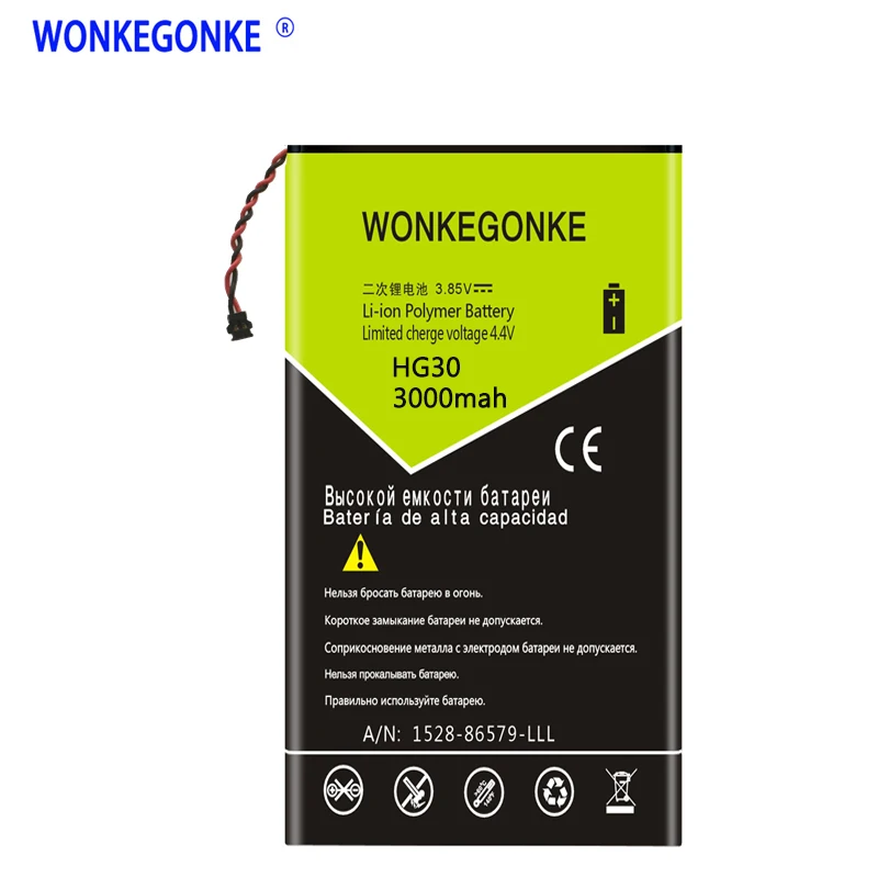 

Аккумулятор WONKEGONKE HG30, 3000 мА · ч, для Motorola Moto G5S, XT1791, XT1792, XT1793, XT1794, XT1795