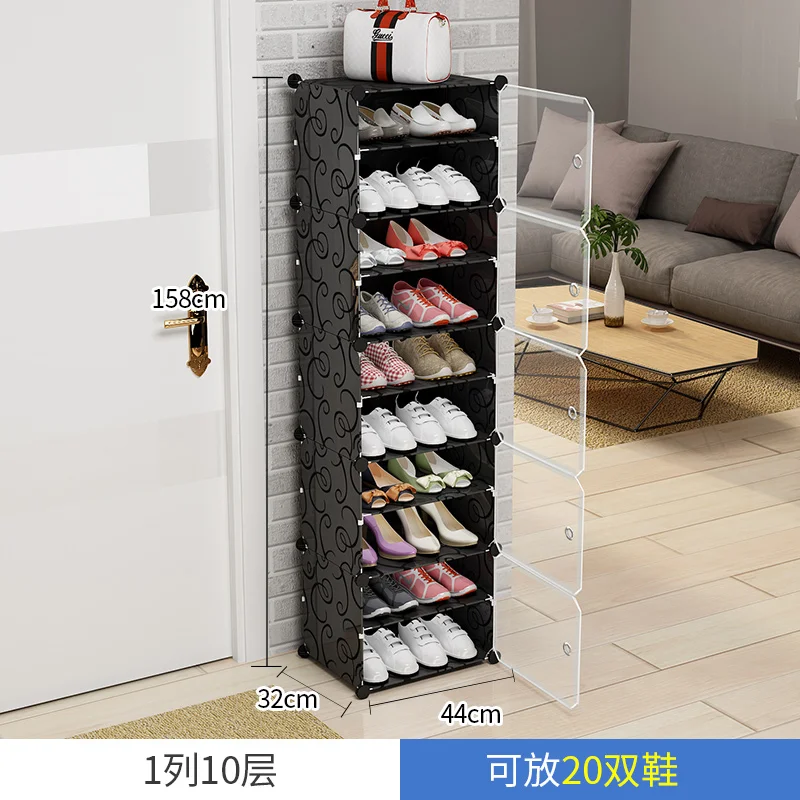 DIY Multi-layer Economical Simple Shoe Cabinet Economize Space Doorway Cabinets Dustproof Home Shoe Shelf Cabinet High Quality