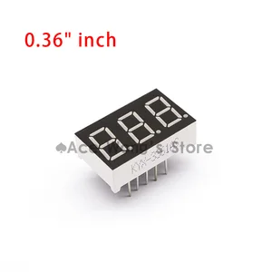 Бесплатная доставка (10 шт.лот) оптовая продажа 0,36 дюймовый 3-разрядный 7-сегментный сегментный Красный светодиодный цифровой дисплей, общий катод