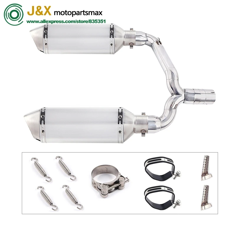 Слипоны для suzuki GSR400 GSR600 BK400 BK600 GSR BK 400 600 мотоцикл Exhuast Escape полная выхлопная средняя