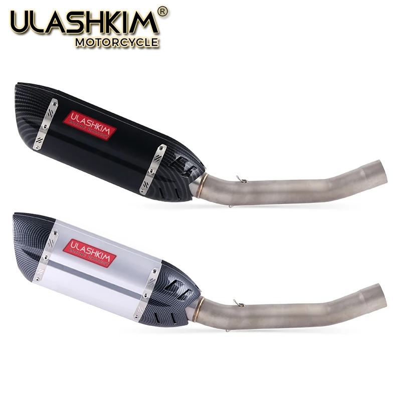 

Motorcycle Exhaust Muffler Escape Middle Link Mid Pipe Full System Slip On For Kawasaki Z750 Z 750 With DB Killer