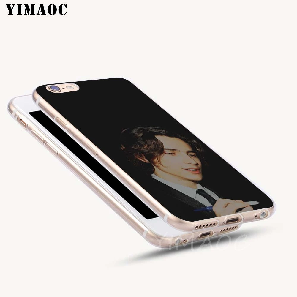 Мягкий чехол YIMAOC Timothee силиконовый из ТПУ для iPhone 8 7 6 6S Plus 5 SE X XR XS 11 Pro Max |