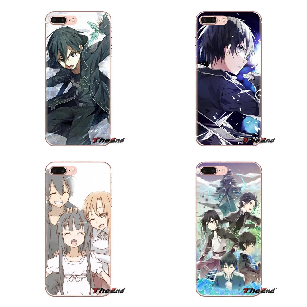 Sword Art онлайн Кирито Асуна САО телефон оболочки чехлы для Xiao mi 4 5 5s 6 A1 A2 5X6X8 9 Lite SE Pro