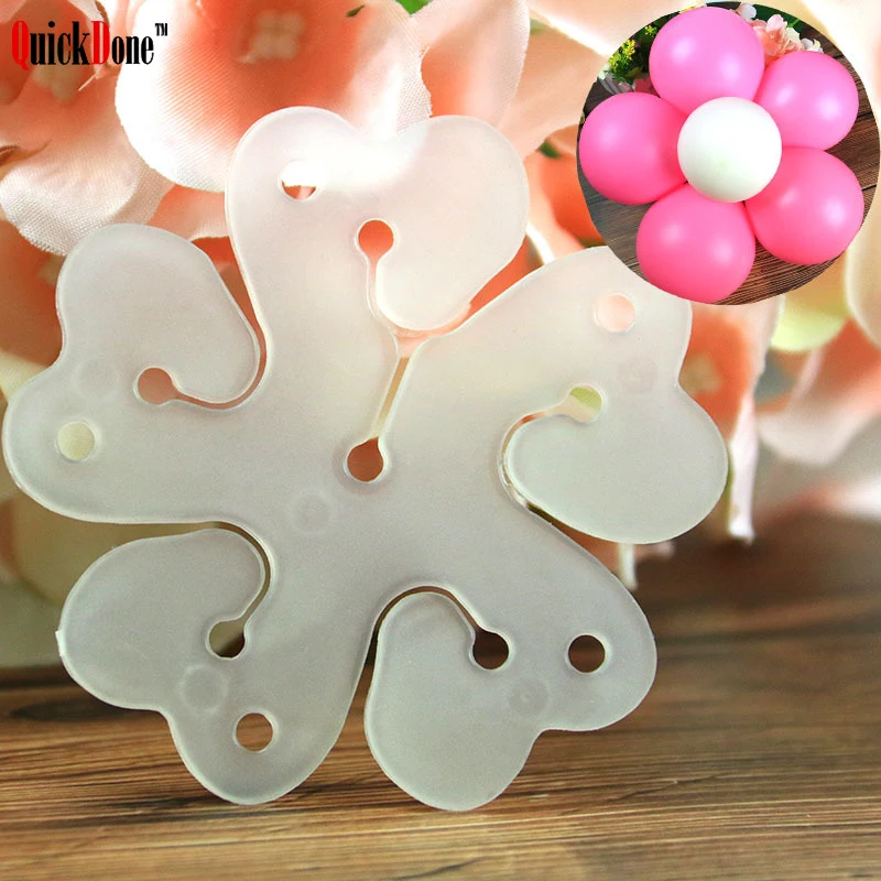 QuickDone 10 шт. цветок Моделирование уплотнения зажимы латекса воздушный шар с гелием