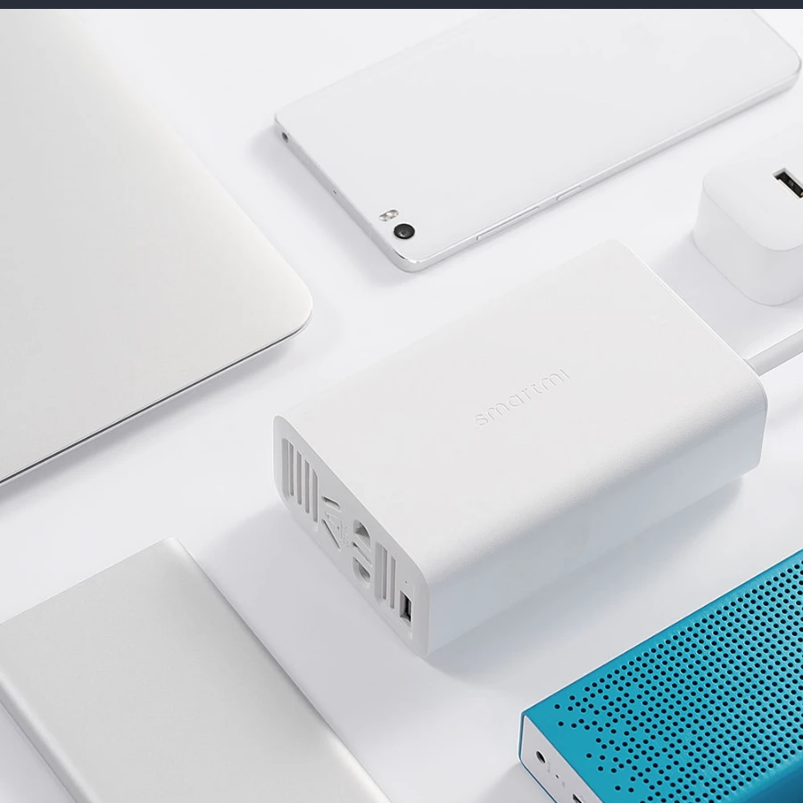 

Xiaomi Mijia SMARTMI 100W Portable Car charger Inverter Converter DC 12V to AC 220V with 5V/2.4A USB Ports Car power with Socket