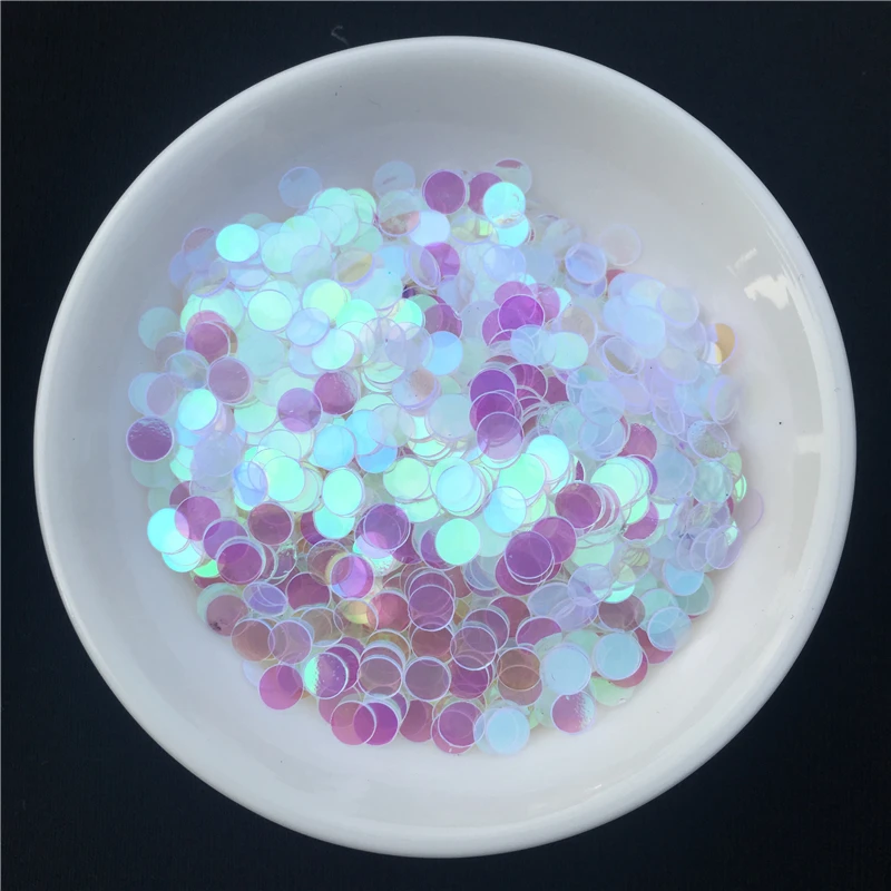 20 г/лот 4 мм AB прозрачные ПВХ плоские круглые свободные блестки с пайетками
