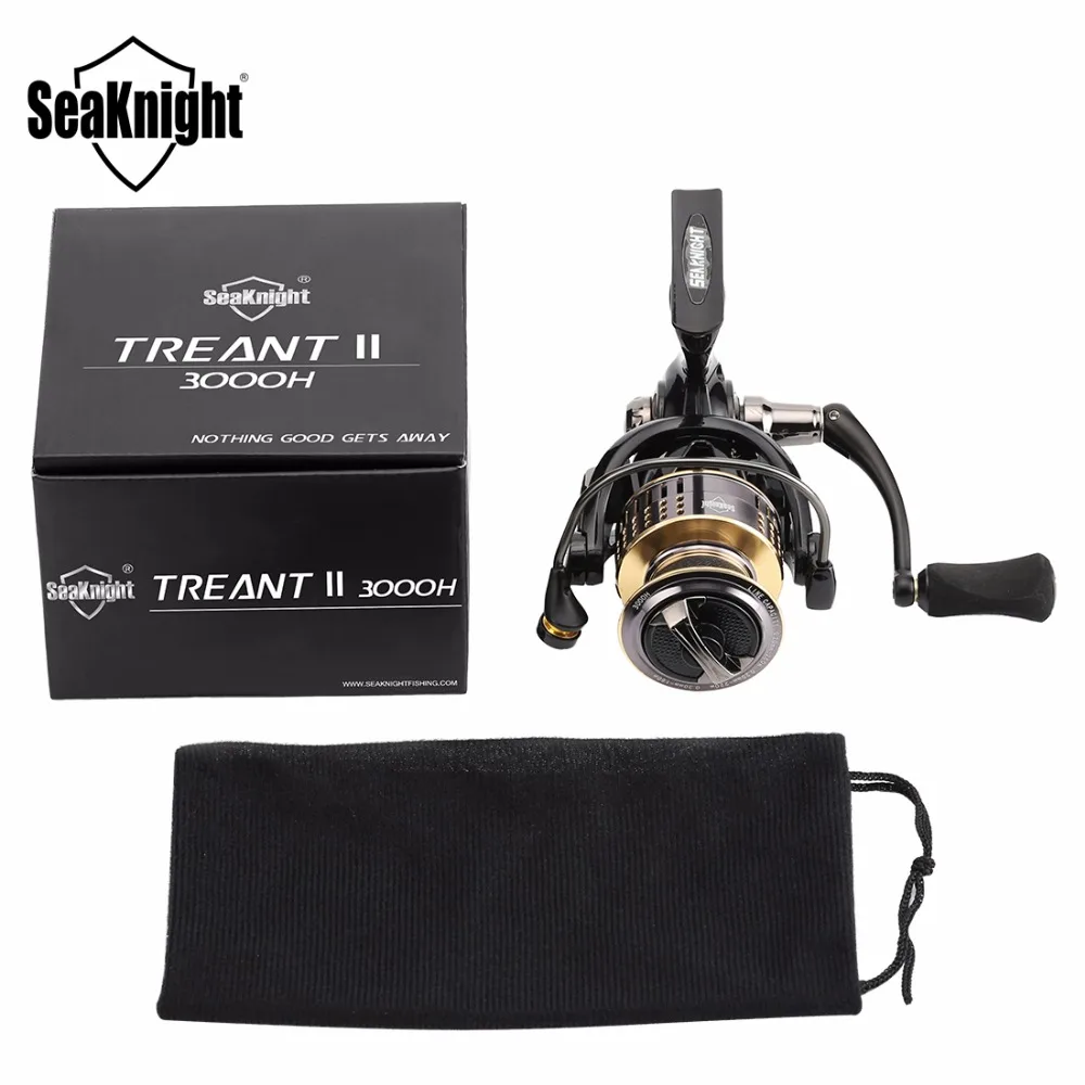 

SeaKnight TREANT II 2000H 3000H 4000H Upgrading Spinning Reel 11BB 6.2:1 Carbon Fiber Drag Aluminum Spool Wheel Free Shipping