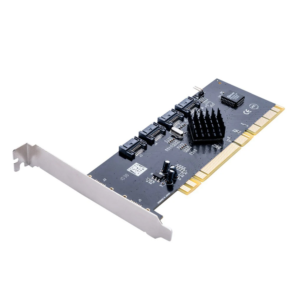 Черный Orico 4 порта Sata 2,0 Pci-E к Usb3.0 экспресс-карта расширения Usb 3,0 3 ГБ/сек. скорость Pcie адаптер кремния 3124 чип для настольных ПК - Цвет: Черный