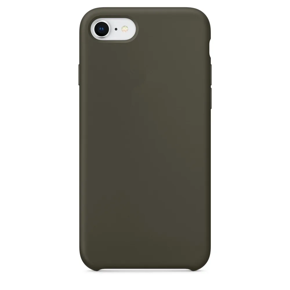 Оригинальный силиконовый чехол для iPhone X 8 7 6 Apple телефона 6S Plus iphone7 бесплатная