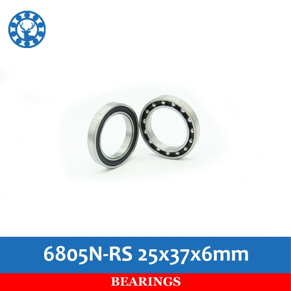 Подшипник велосипедный шариковый 25x37x6 мм 4 шт. 6805N-RS 6805 61805 6805-RD 6805N 25376 для HT2 BB51 GCR1 |