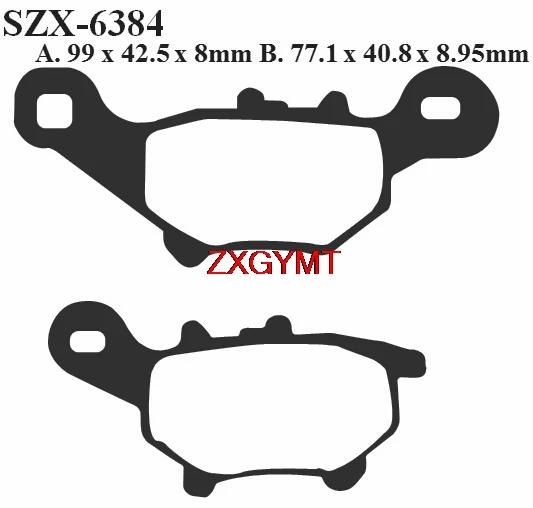 Комплект полутормозных колодок для YAMAHA CV 50 CV50 A/R Jog 2003 - 2008 Front 08 03 07 06 05 04 |