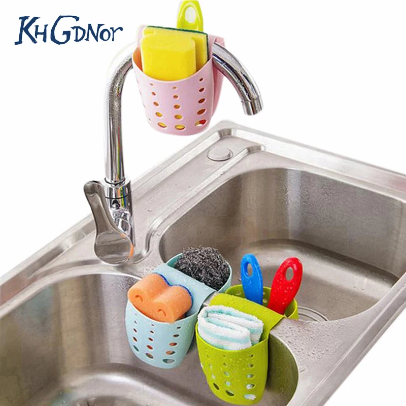 Кухонный подвесной дренажный мешок корзина для хранения ванной Органайзер губка