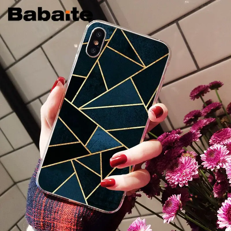 Мягкий чехол для телефона Babaite Marble Line на заказ iPhone 8 7 6 6S Plus 5 5S SE XR X XS MAX | Мобильные