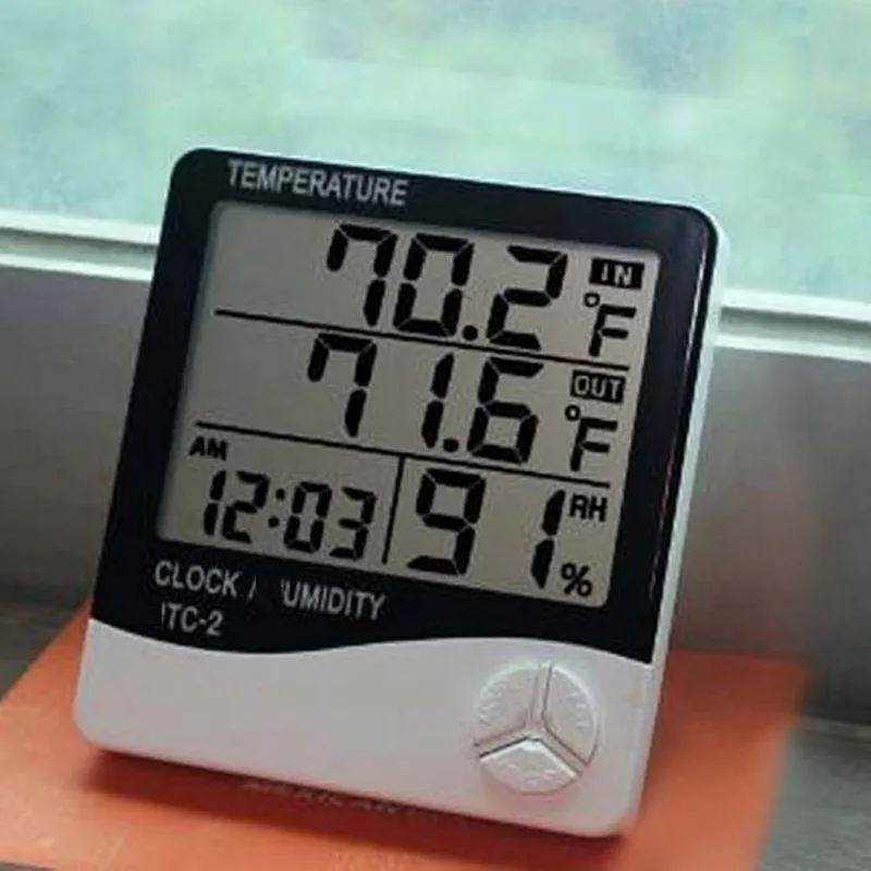 Цифровой будильник с ЖКД Электронный Детский метр 8190 пластиковый офисный