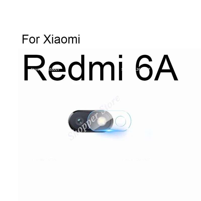 For Redmi 6A 2 шт. объектив камеры из закаленного стекла для Xiaomi Mi A3 9 T Mi 8 SE A2 Lite Mi 6X 5X A1 6 для Redmi Note 7 6Pro 7A Mix2 2S 3 Max2 3 Pro - Цвет: For Redmi 6A