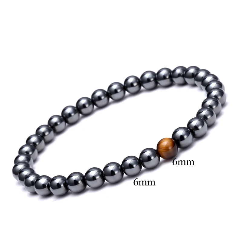 Магия рыба серебряные пробками браслет Браслеты черный круглый Натуральные Бусы