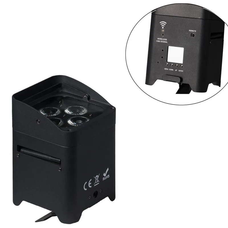 Умная Мобильная Светодиодная лампа UPLIGHT 4*18 Вт 6в1 RGBAW + УФ батарея с питанием от Wi Fi