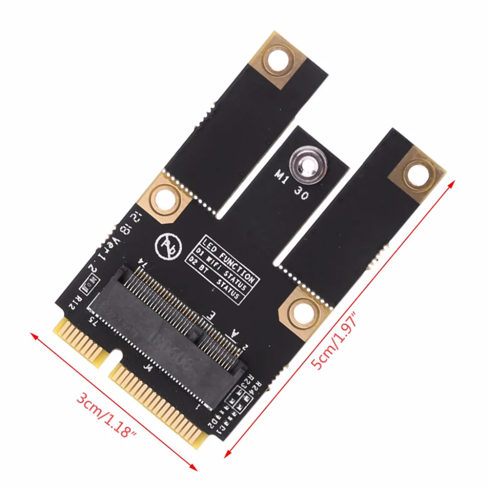 1 комплект M.2 NGFF ключ A к Мини PCI-E адаптер PCI Express беспроводной Wifi адаптер высокоскоростной