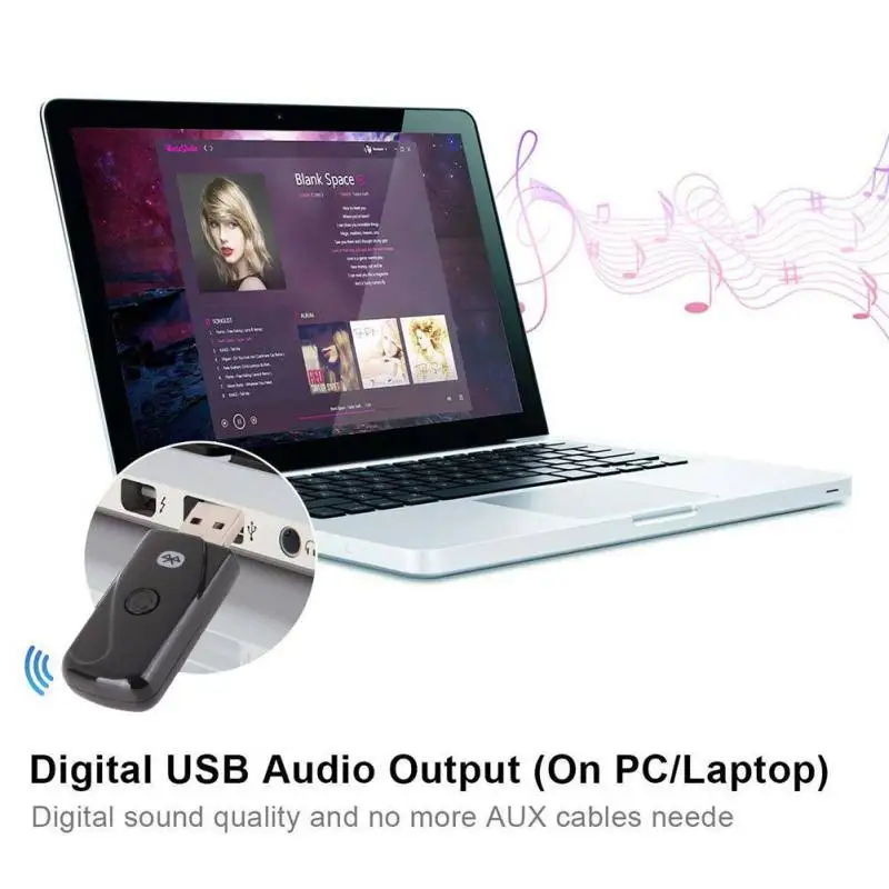 Bluetooth 4 2 беспроводной USB передатчик адаптер аудио музыка стерео ключ для Windows