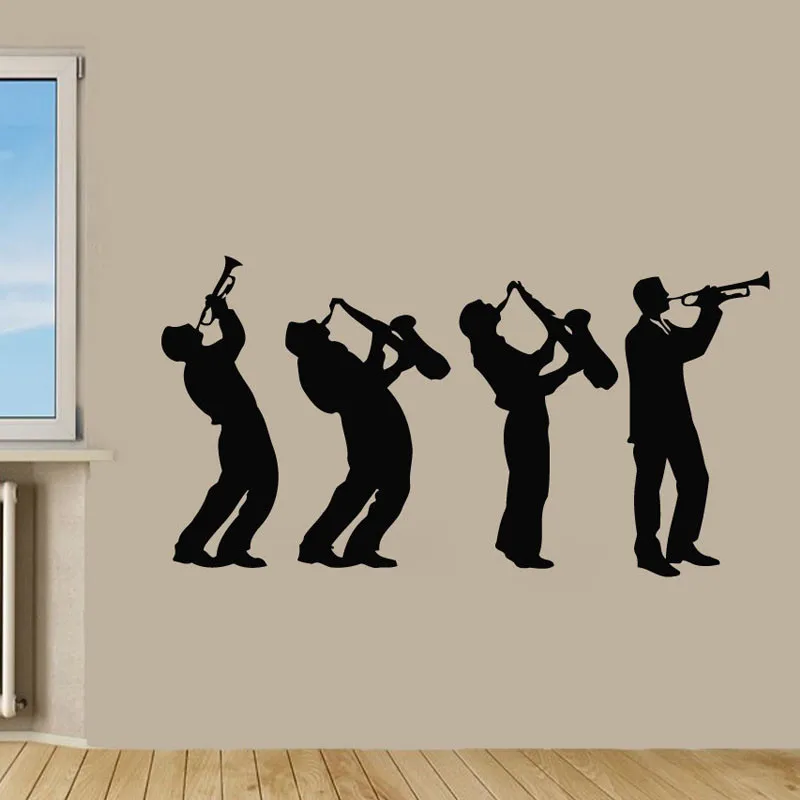 Музыкальные настенные стикеры музыкальная группа художественный дизайн для
