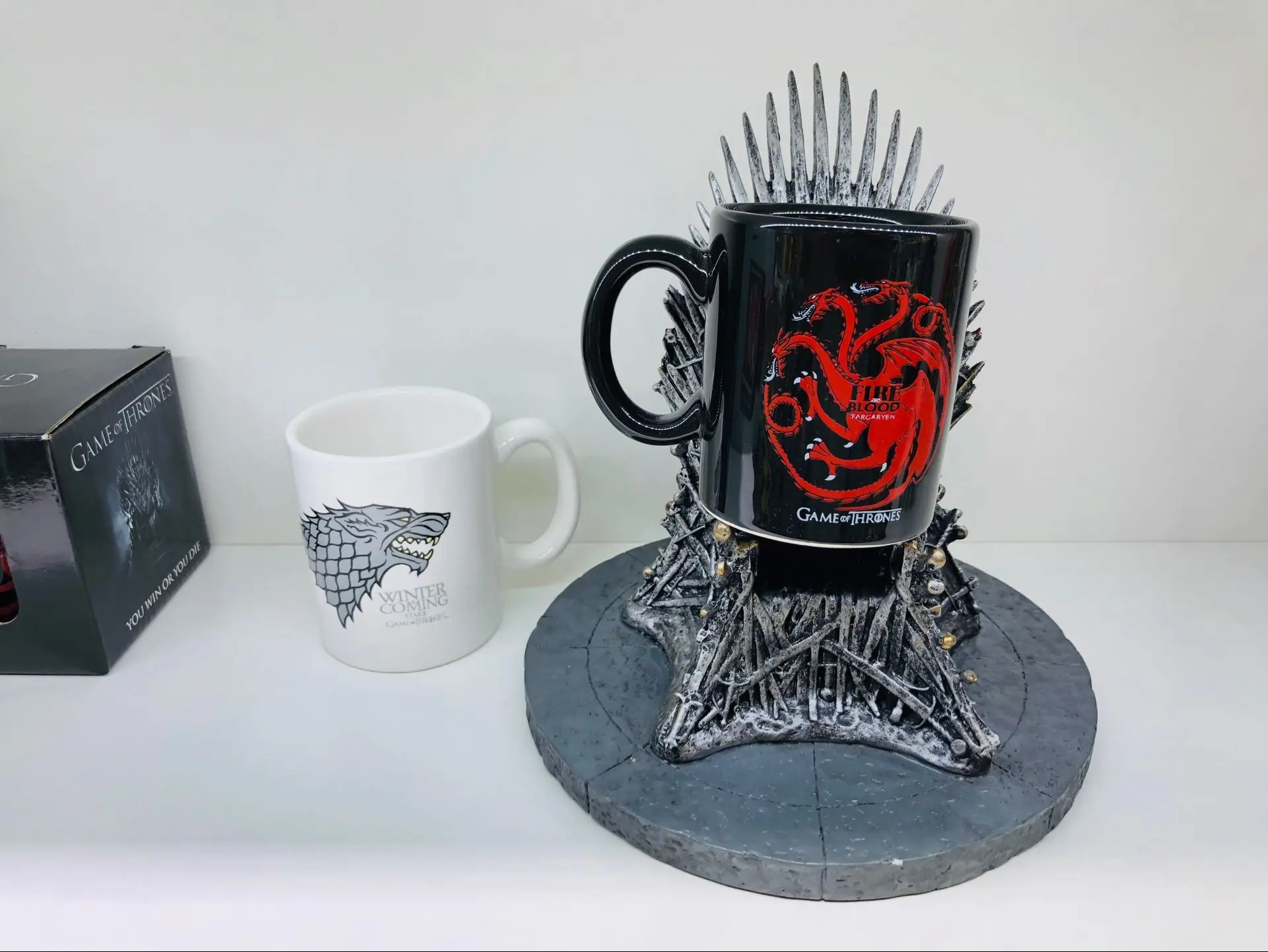 Игра престолов кофейные кружки набор керамических чашек и кружек черный и белый знак посуда для напитков
