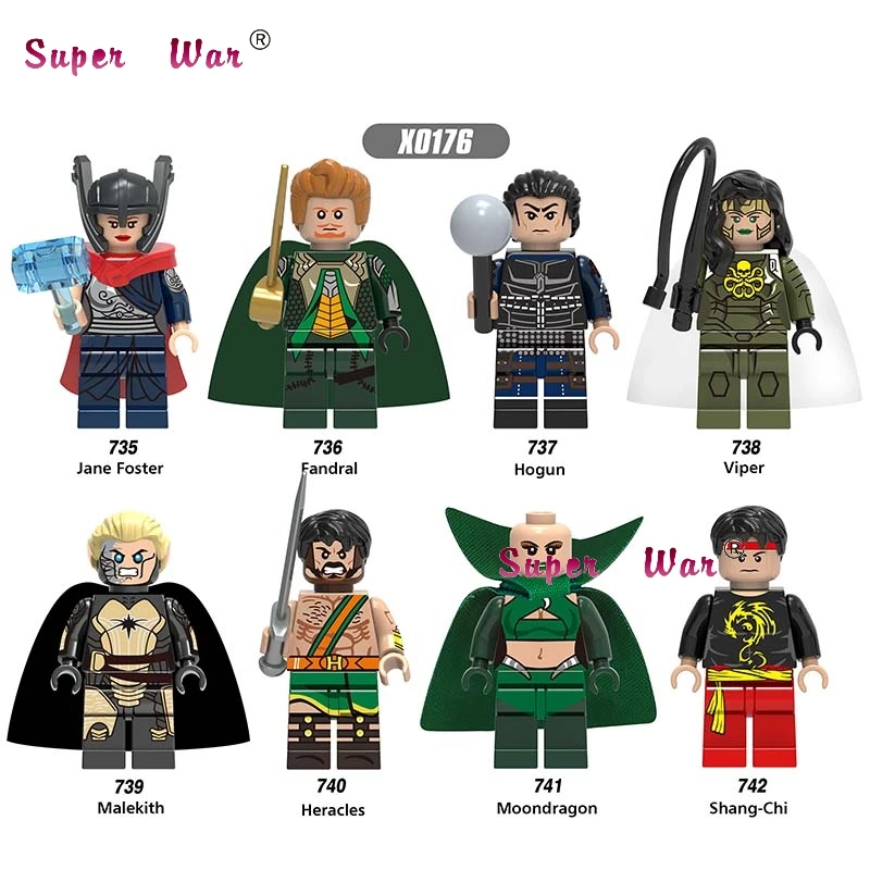 1 шт. фильм Джейн Фостер фандрал Hogun Viper Malekith Heracles Shang-Chi строительные блоки кирпичи игрушки для детей