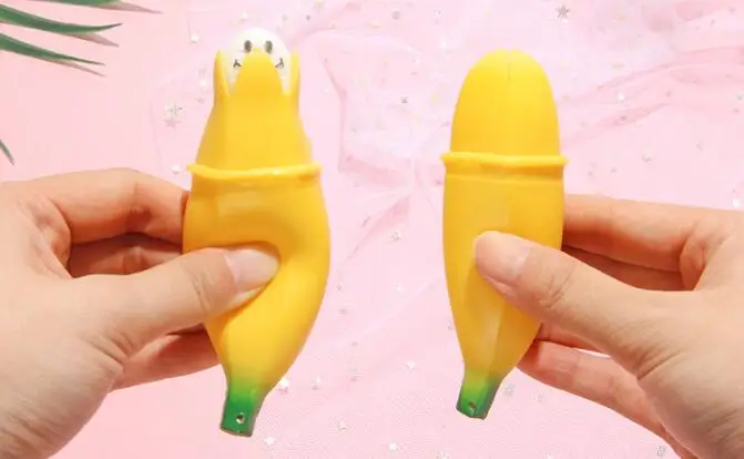 Пилинг банановый Squishy медленный рост jumbo lanyard Squishy медленно распрямляющийся мягкий смешной Анти Стресс антистресс банановый Squishy