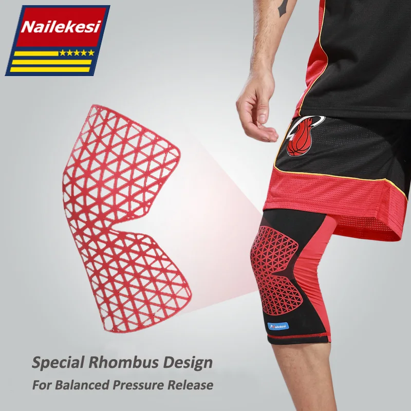 Дышащий теплый баскетбольный Футбол Спорт Безопасность волейбольный наколенник