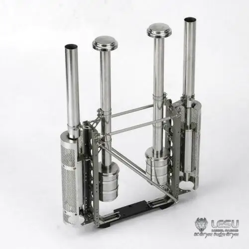 Металлический воздушный фильтр LESU выхлопная труба 1/14 RC King Hauler Liner трактор