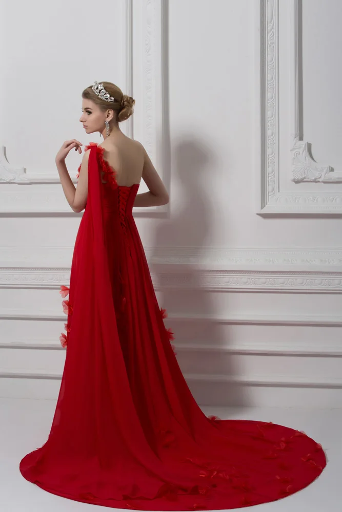 Длинный Красный A-Line Вечерние Платья 2017 Sexy Backless Вечернее Платье Abendkleider | Свадьбы и