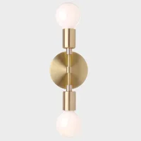 Brass Lighting - Industrial Vintage copper Wall Lamp Retro double heads Antique brass Light E26/E27 For bedroom reading of Art