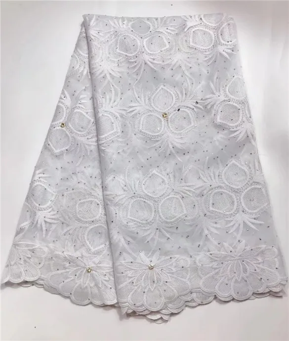 Шелковое молочное кружево африканская кружевная ткань с камнями нигерийские