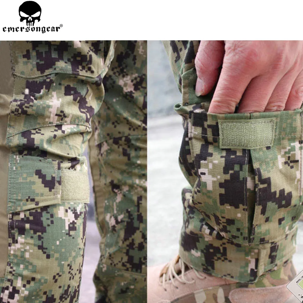 EMERSONGEAR Gen2 тактический Костюм боевая рубашка брюки с наколенниками Охота страйкбол Paitball Униформа AOR2 EM6924