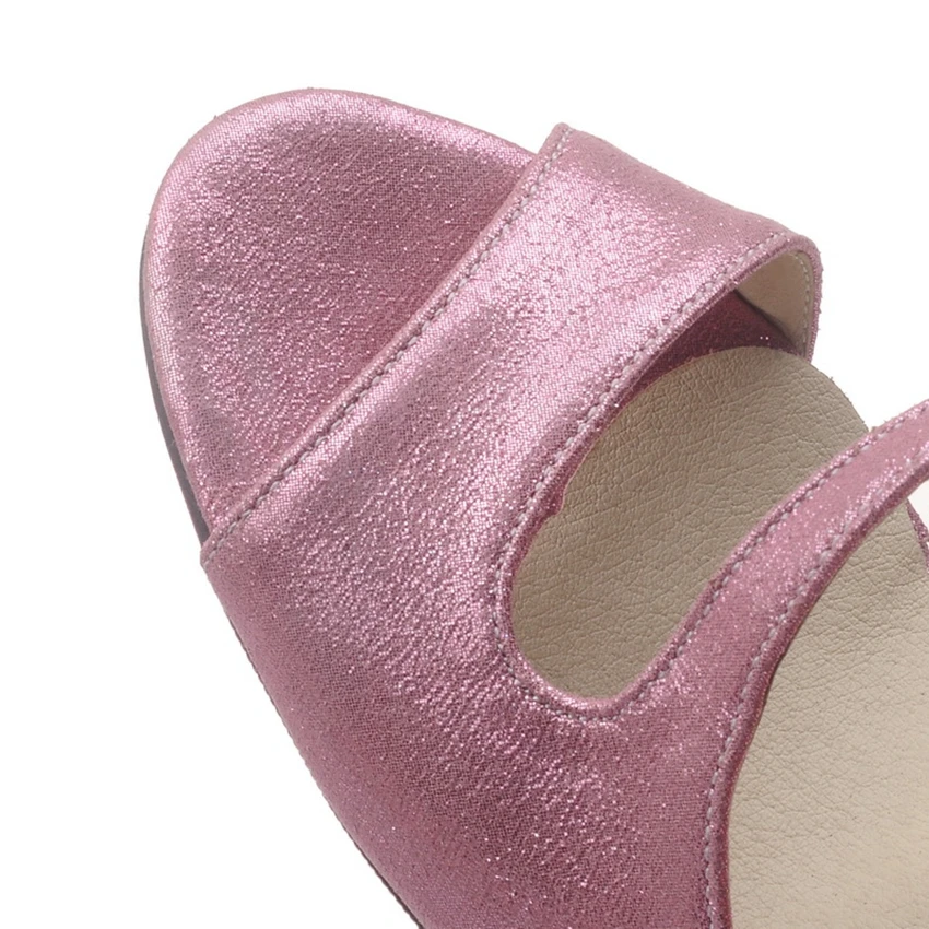 Женские летние сандалии на высоком каблуке большие размеры 31-44 фиолетовые