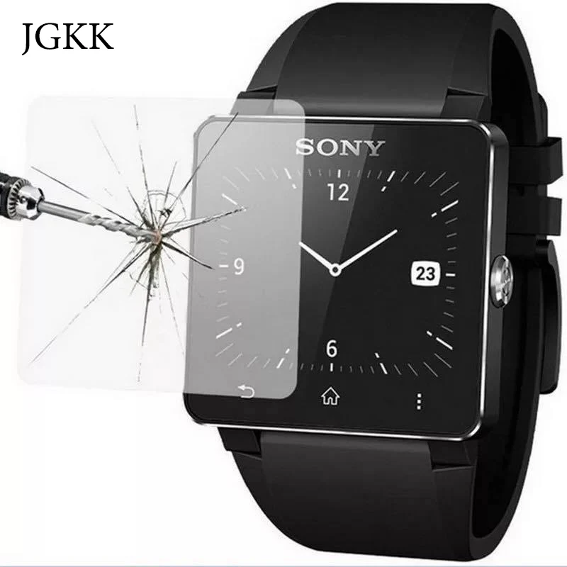 JGKK 2 шт./лот Премиум Закаленное стекло Flim Защита экрана для Sony SmartWatch SW2 Смарт часы
