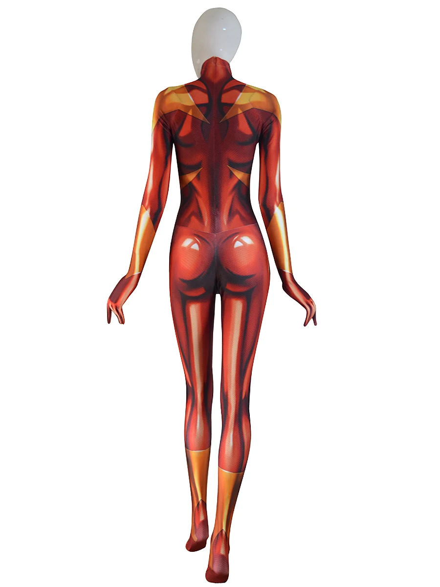 MJ Железный костюм паука Мэри Джейн Человек паук косплей 3D принт Хэллоуин Зентаи