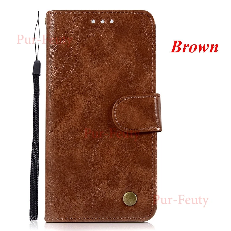 Brown Флип-чехол для samsung Galaxy J6 J600 J600F J600FN ретро кожаный чехол для телефона samsung J6 Prime чехол J6 Plus SM-J610FN/DS - Цвет: Brown
