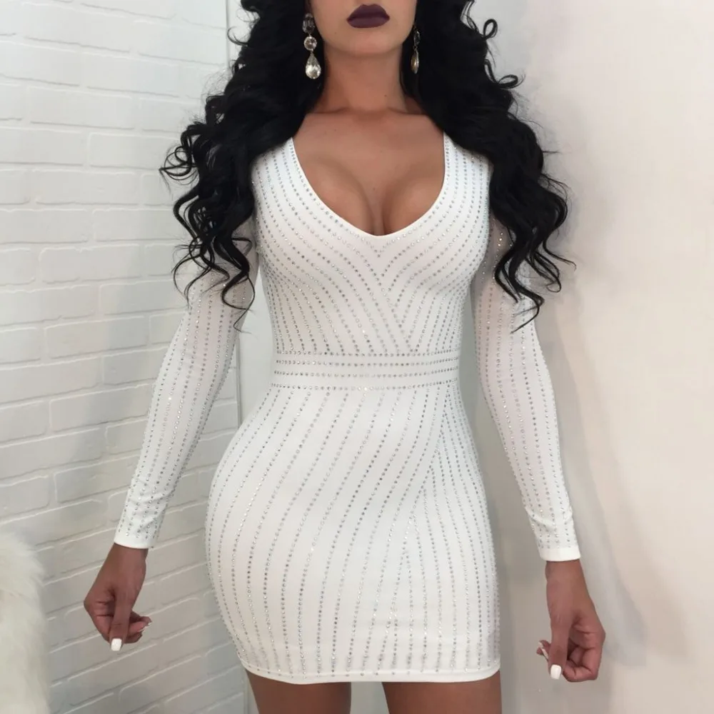 Новое платье в горошек с v-образным вырезом сзади на молнии длинными рукавами