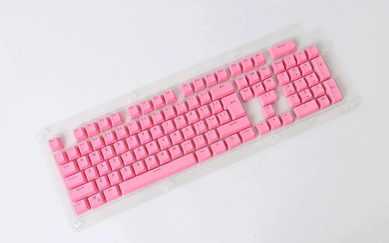 [HFSECURITY] OEM 104 клавиш с подсветкой PBT колпачки для механической клавиатуры Розовый Оранжевый Синий Зеленый цвет полупрозрачные колпачки для ключей