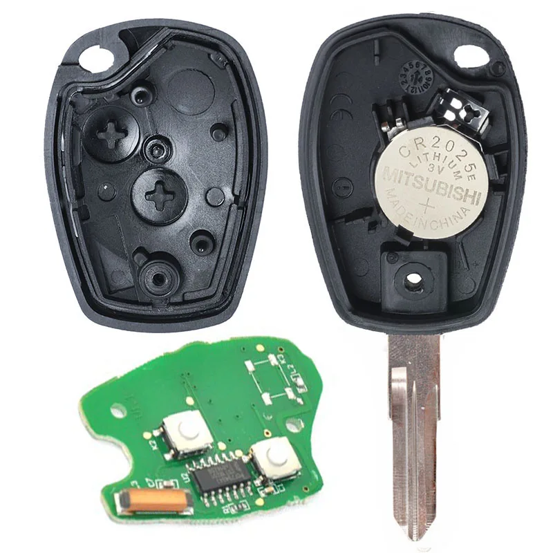 Запасной ключ KEYECU для Renault Megane Modus Clio Kangoo Logan 433 МГц PCF7947 2 кнопки | Автомобили и