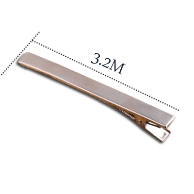 TS0357 32mm 10 шт. серебряные заколки для волос плоский металлический одинарный зубец Заколки-Аллигаторы для волос заколка для женщин банты - Цвет: TS0357 32mm