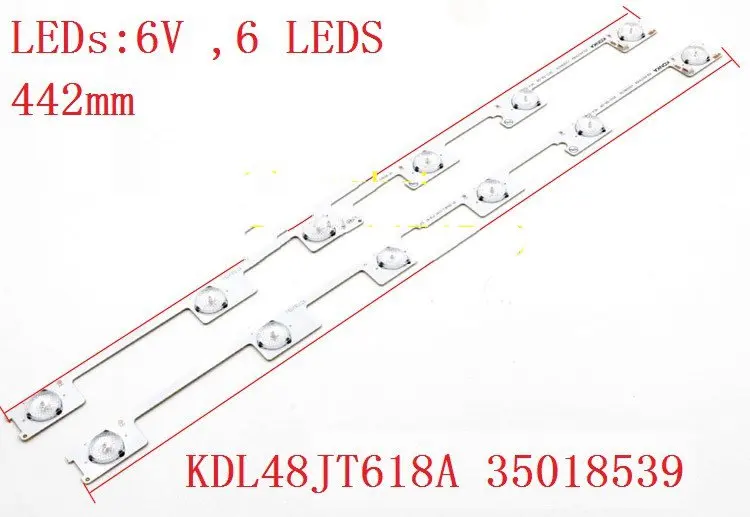 new LED backlight bar strip for KONKA KDL48JT618A 35018539 6 LEDS(6V) 442mmnew