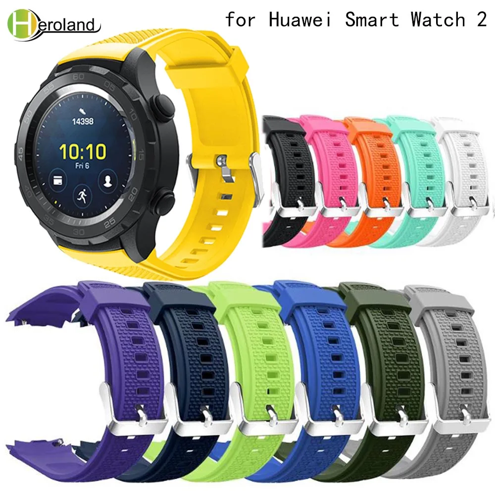 

Replacement Sport Silicone Watch Strap For Huawei Watch 2 Wristband Straps Wrist Strap Accessories Bracelet Hot Lightweight Soft
