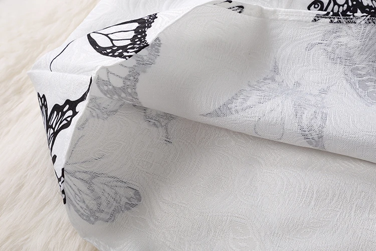 Летнее винтажное платье с черной бабочкой для девочек подходящее семьи матери