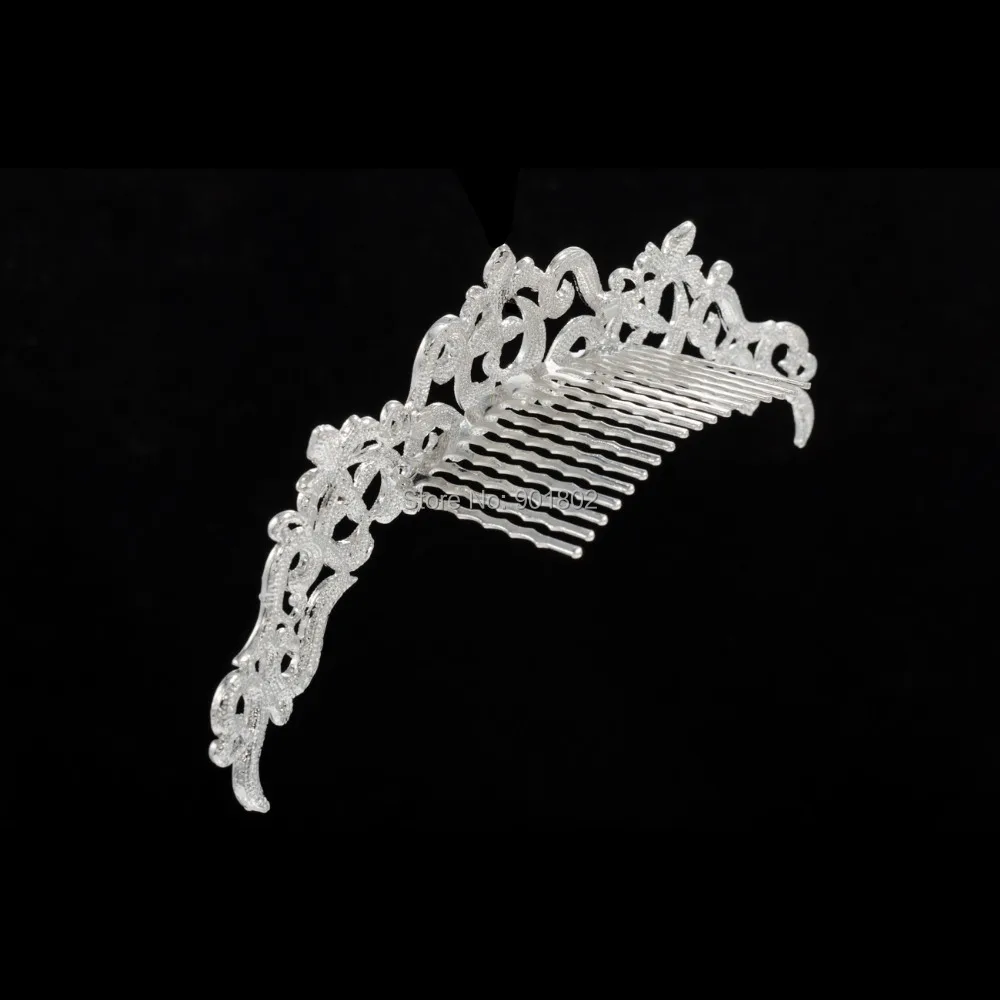 Стразы заколки для волос с кристаллами и цветами свадебная расческа женщин